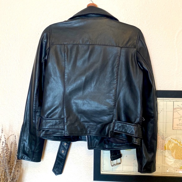 Quince Genuine Black Leather Jacket - Picture 2 of 6